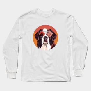 St Bernard With Sunglasses Long Sleeve T-Shirt